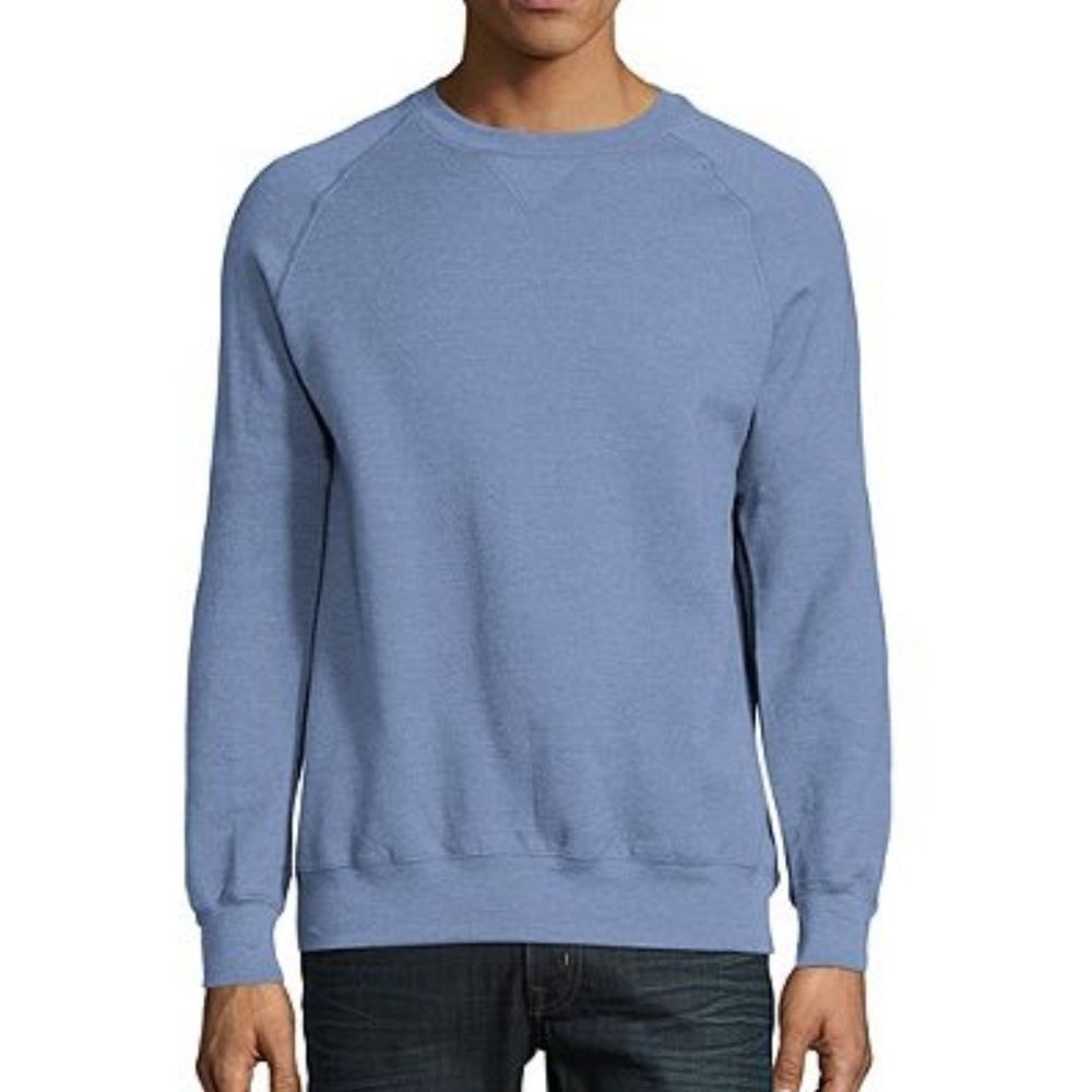 Hane's Nano Premium Vintage Blue Crewneck